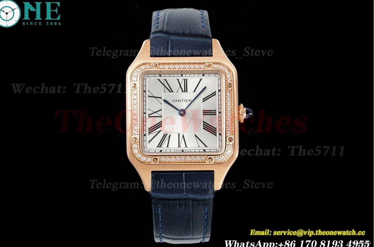 RG Santos Dumont LE Blue Dia Dial AF Quartz Silver 0329